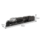 MOC High-tech Train RC Retro Steam Train Big Boy Large size old steam locomotive mechanical railway model Brick toys
