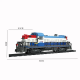 MOC High-tech Train RC Retro Steam Train Big Boy Large size old steam locomotive mechanical railway model Brick toys