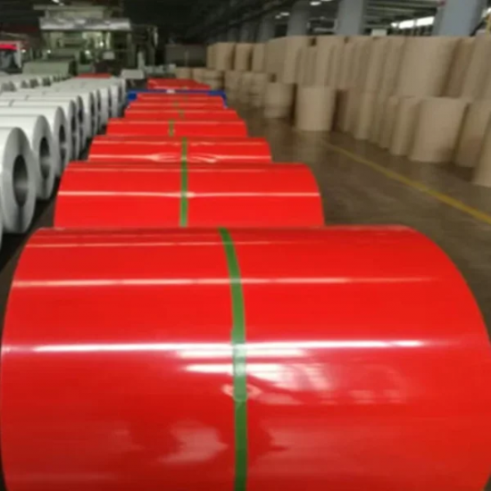 #good quality hot dip zinc unique red grey aluminium ppgi ppgl color coated steel coil galvanized roofing sheet prepainted