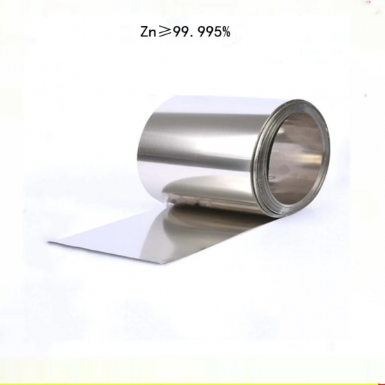 Pure Zinc Foil, Zinc Strip Zinc Sheet Thickness: 0.1mm~5mm, Width: 100 mm