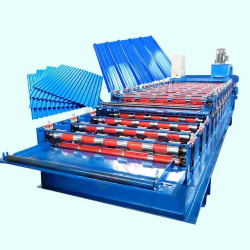 %a Corrugated Iron Roof Sheet Metal Zinc IBR Roofing Roll Forming Machine For Sale Tile Making Machine