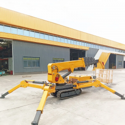 New Design YG Crawler Mobile Crane RC Yanmar Engine Spider Crane With Fly Jib Man Basket Spider Crane
