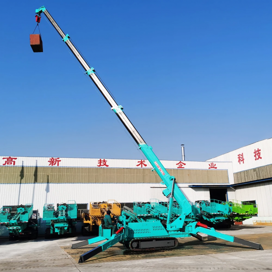 YG Mobile Hydraulic Crane 3 Ton 5ton 8ton 10ton Telescopic Boom 360 Degree Mini Crawler Lifting Spider Crane With Fly Jib