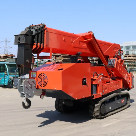 2025Hew Customization Spider Crane Equipment 17.5m Crawler Spider Crane Spider Crane Basket Mini Crane