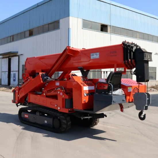 2025Hew Customization Spider Crane Equipment 17.5m Crawler Spider Crane Spider Crane Basket Mini Crane