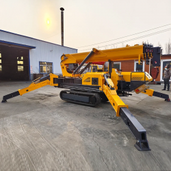 Customized 3 ton telescopic boom hydraulic construction crane mobile spider crane mini spider crawler crane