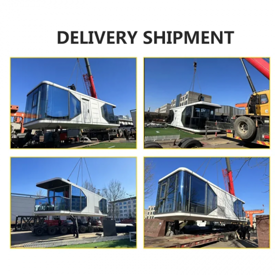 Mobile Home Capsule Houses Wind Resistance Modular House Luxury Modern Prefabricated Homes High Quality Factory Price Low Cost