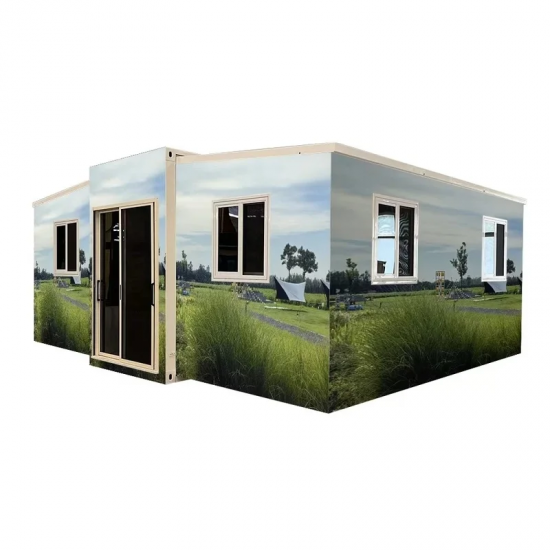 20ft Shipping Container Prefabricated Modular Home 3 Bedroom Expandable Tiny House for Villa or Hotel Use
